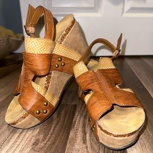 Brown Pierre Dumas Wedges